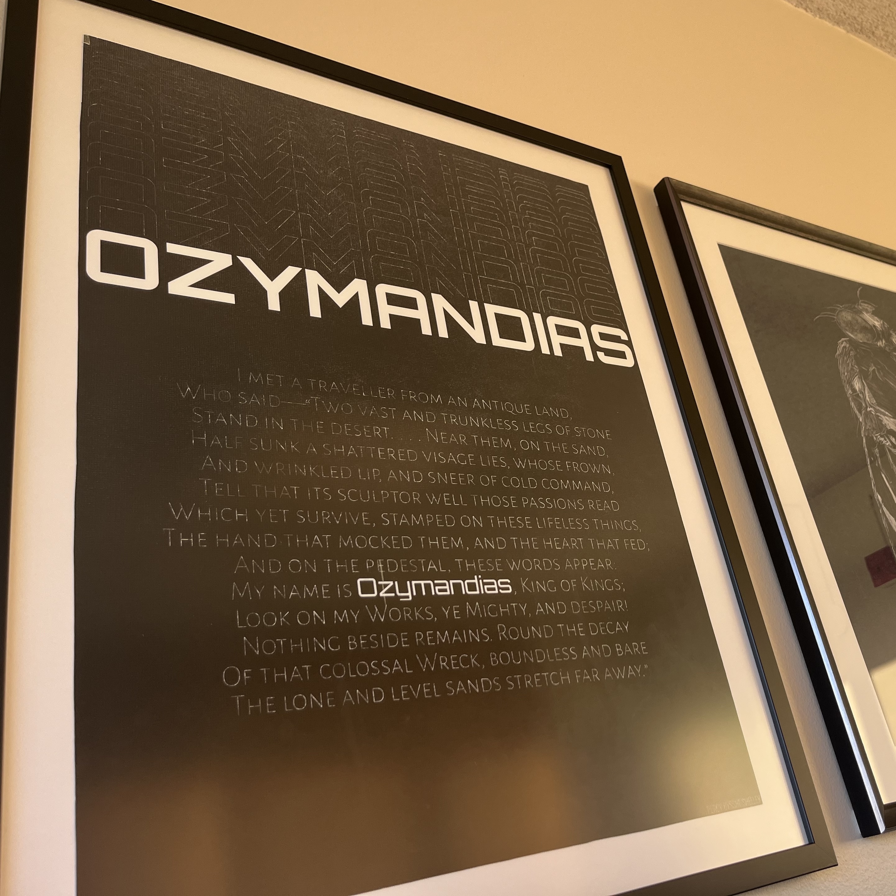 A collection of interconnected white lines on a black background